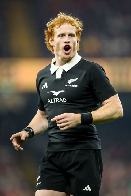 Finlay Christie of New Zealand during the Quilter Nations Series 2025 match Wales vs New Zealand at Principality Stadium, Cardiff, United Kingdom, 22nd November 2025

(Photo by Andrew Lewis/News Images)

*** GER AUT SUI OUT ***