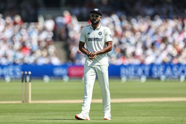 Akash Deep of India applauds team mates during the 3rd Rothesay Test Match Day 4 England v India at Lords, London, United Kingdom, 13th July 2025

(Photo by Mark Cosgrove/News Images)