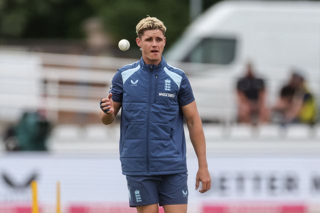 Jacob Bethell of England in the pre-game warm up session during the First Vitality T20 International match England vs India at Banks Homes Riverside Stadium, Chester-le-street, United Kingdom on 01 July 2026

(Photo by Mark Cosgrove/News Images)