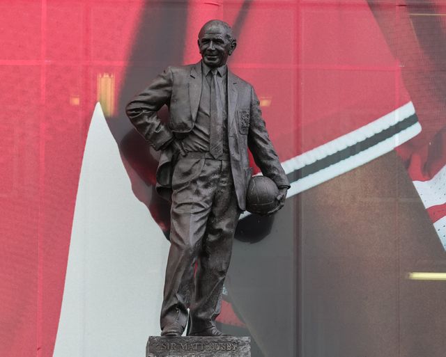 Sir Matt Busby statue during the Premier League match Manchester United vs Nottingham Forest at Old Trafford, Manchester, United Kingdom on 17 May 2026

(Photo by Mark Cosgrove/News Images)