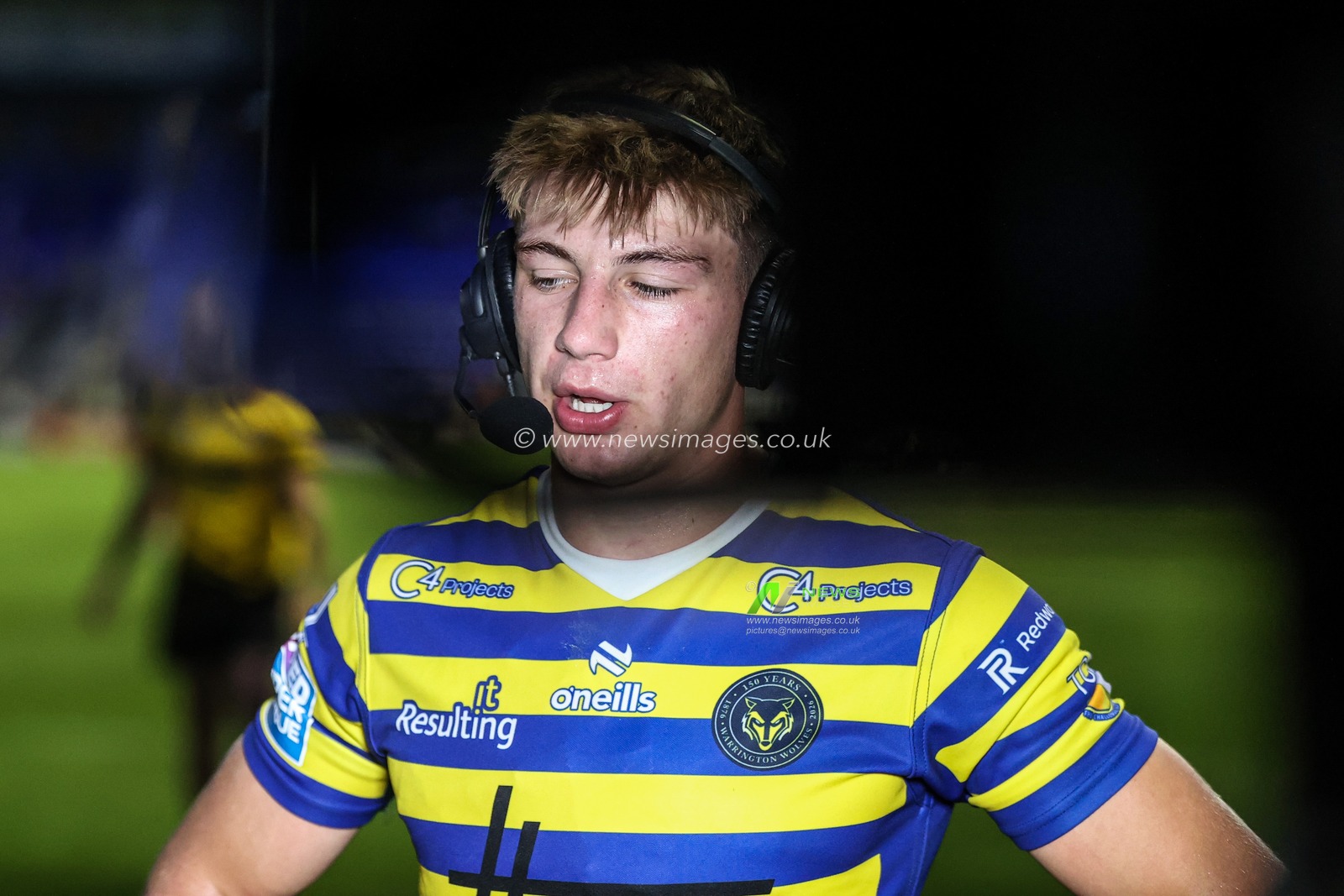 Ewan Irwin of Warrington Wolves speaks in the post match press conference during the Betfred Super League round 23 match Warrington Wolves vs York Knights at The Halliwell Jones Stadium, Warrington, United Kingdom on 13 August 2026

(Photo by Alfie Cosgrove/News Images)