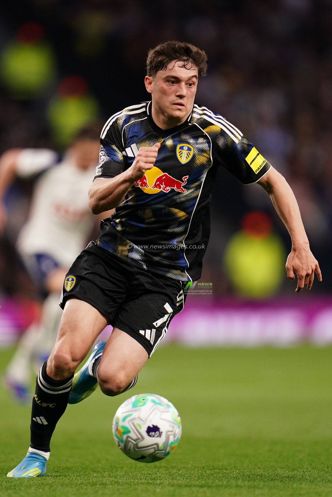 Daniel James of Leeds United with the ball during the Premier League match Tottenham Hotspur vs Leeds United at Tottenham Hotspur Stadium, London, United Kingdom on 11 May 2026

(Photo by Harvey Murphy/News Images)