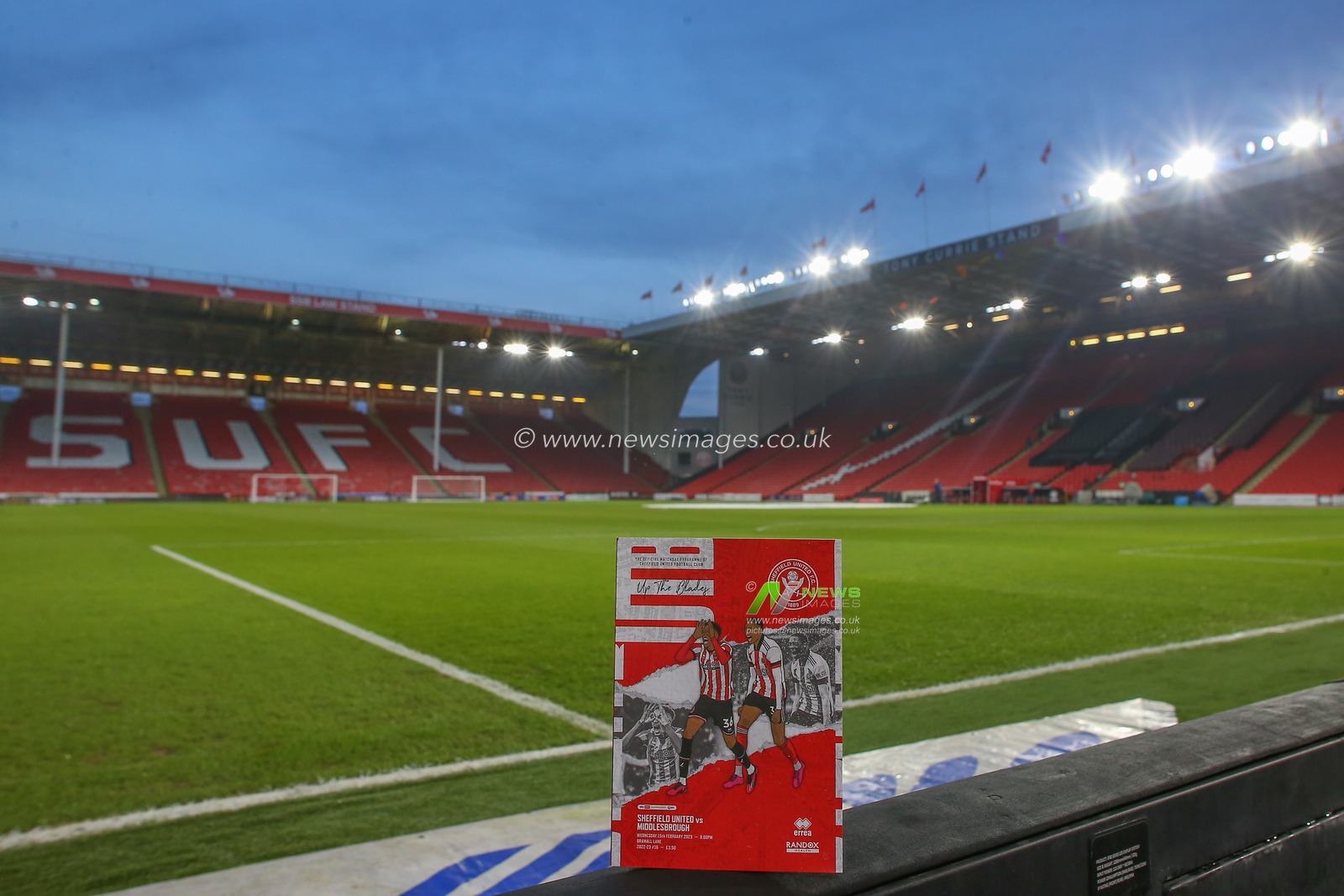 General view inside of Bramall Lane, home of Sheffield United ahead of the Sky Bet Championship match Sheffield United vs Middlesbrough at Bramall Lane, Sheffield, United Kingdom, 15th February 2023

(Photo by Gareth Evans/News Images)