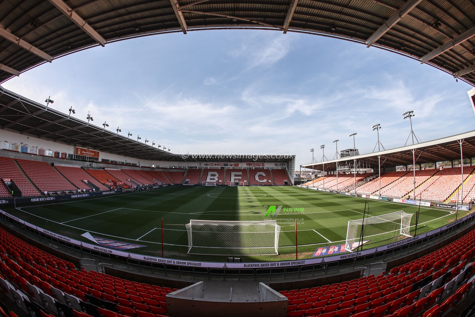 A general view of Bloomfield Road ahead of the Sky Bet League 1 match Blackpool vs Birmingham City at Bloomfield Road, Blackpool, United Kingdom, 30th April 2025

(Photo by Alfie Cosgrove/News Images)