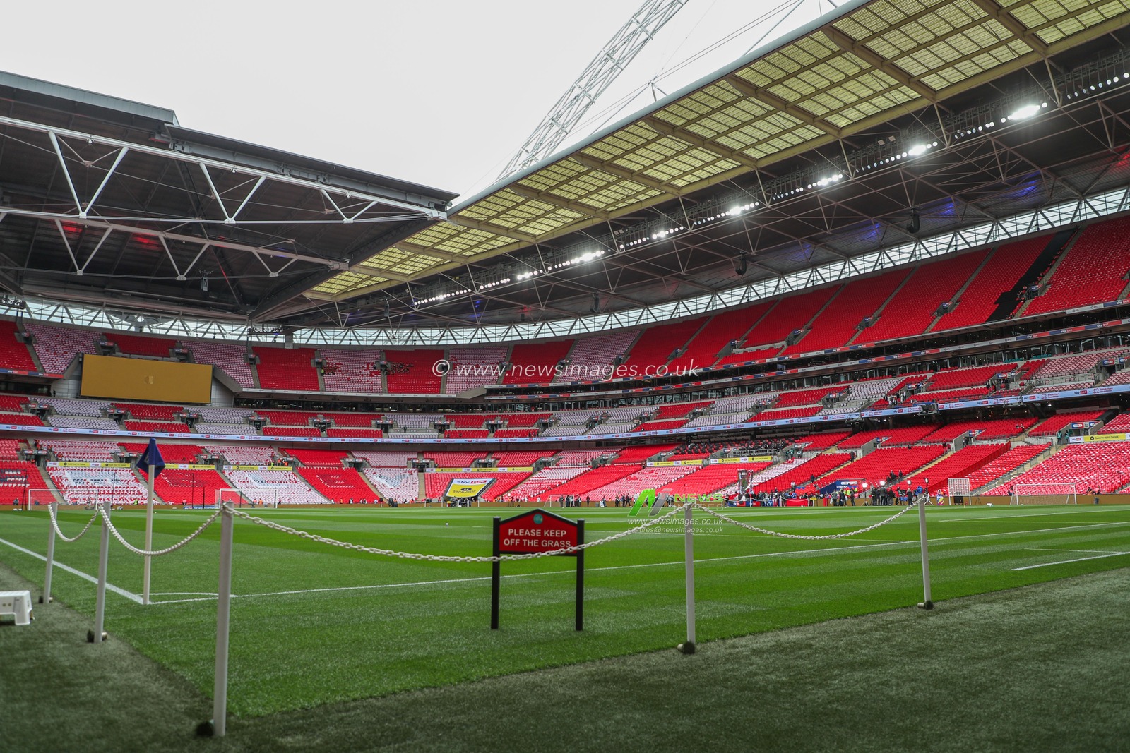 A general view of Wembley Stadium ahead of the Sky Bet Championship Playoff Final match Sheffield United vs Sunderland at Wembley Stadium, London, United Kingdom, 24th May 2025

(Photo by Izzy Poles/News Images)