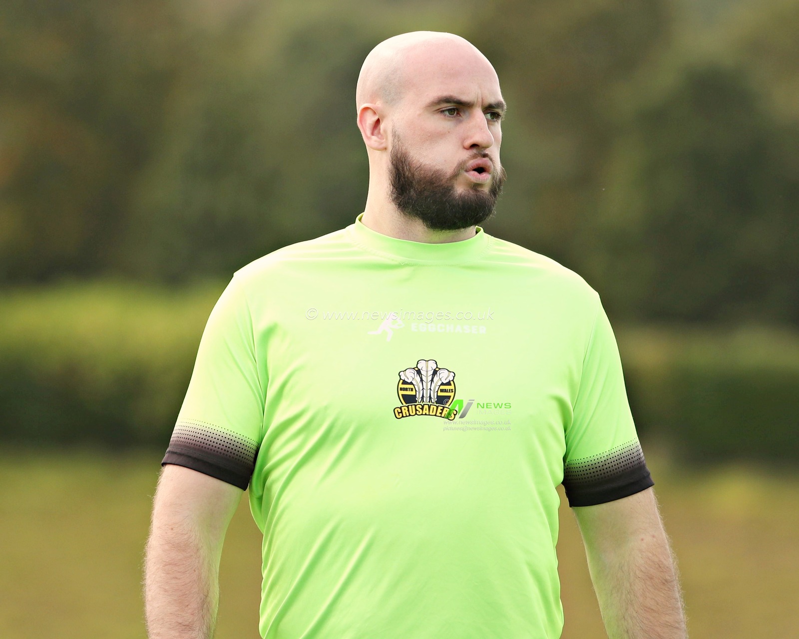 North Wales Crusaders warm up before the Betfred League 1 match North Wales Crusaders vs Keighley Cougars at Stadiwm CSM, Colwyn Bay, United Kingdom, 31st August 2025(Photo by Sam Eaden/News Images)