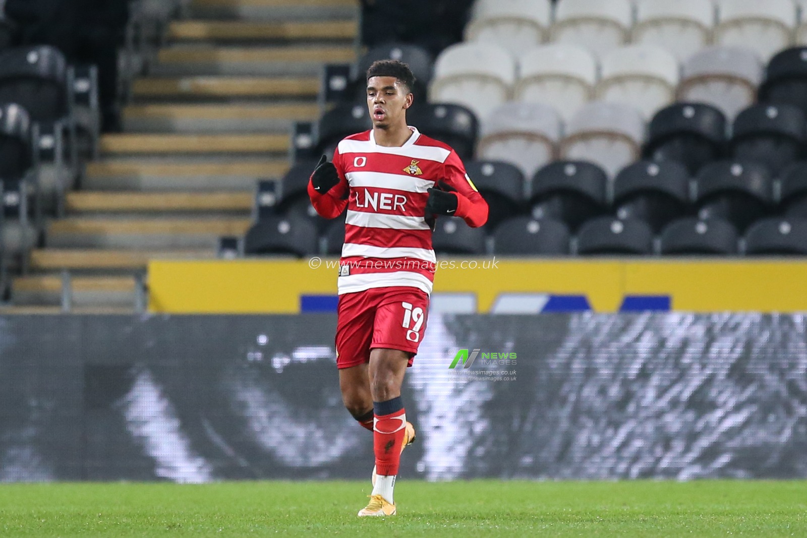 Tyreece JohnJules #19 of Doncaster Rovers   during the game
