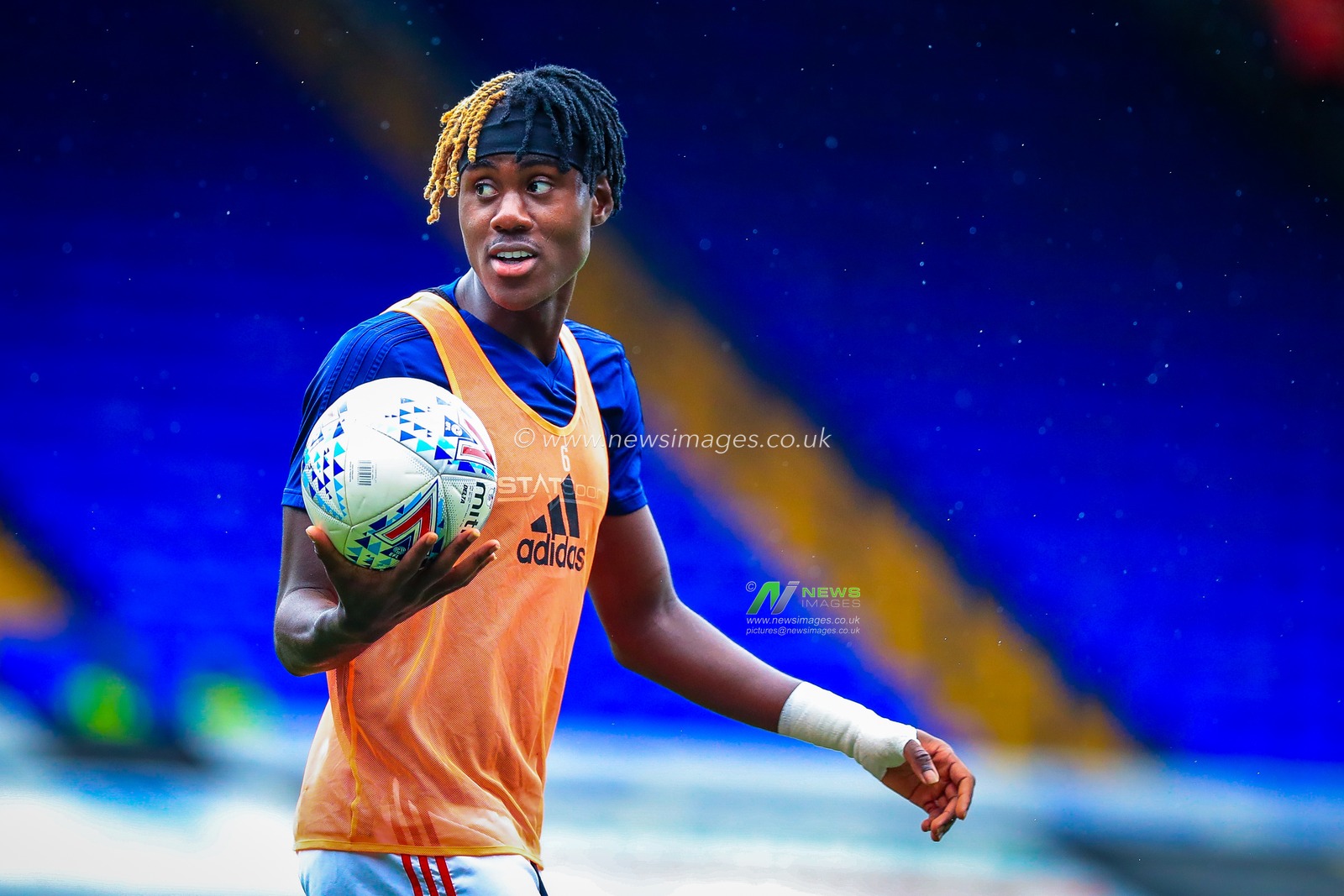 22nd September 2018, Portman Road, Ipswich, England; Sky Bet Championship Ipswich Town v Bolton Wonderers ; Trevoh Chalobah (06) of Ipswich warms up.

Credit: Georgie Kerr/News Images

EDITORIAL USE ONLY No use with unauthorised audio, video, data, fixture lists, club/league logos or 'live' services. Online in-match use limited to 45 images, no video emulation. No use in betting, games or single club/league/player publications and all English Football League images are subject to DataCo Licence