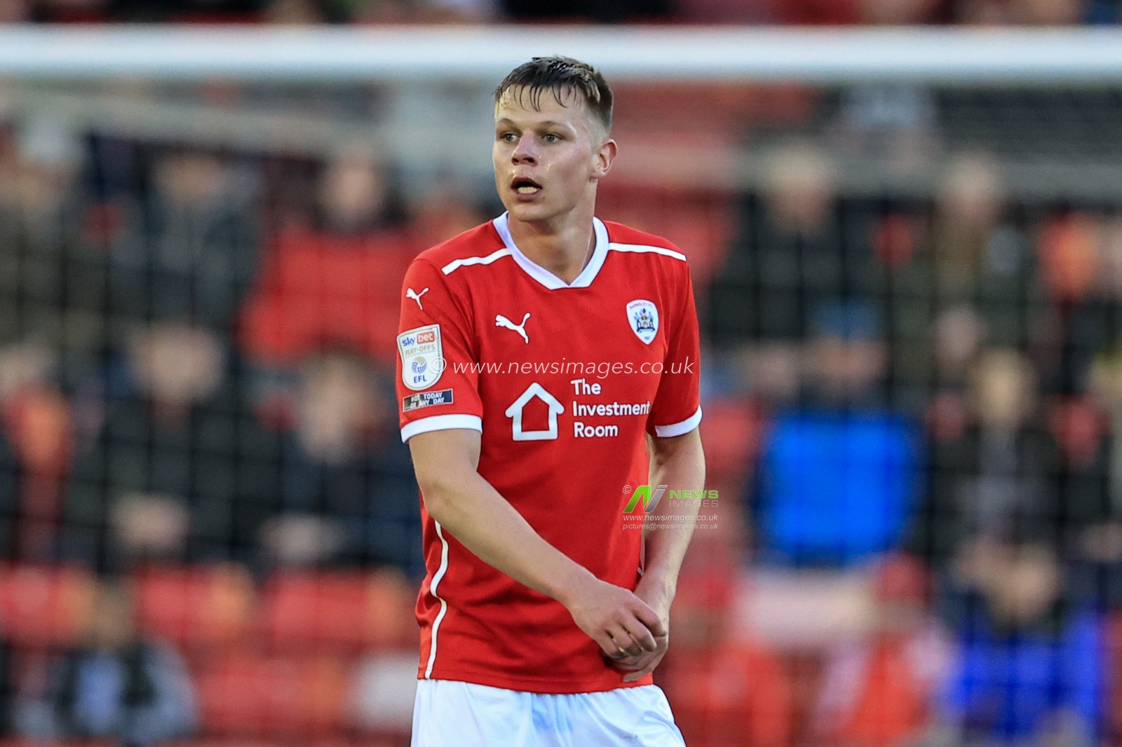 Mads Juel Andersen #6 of Barnsley during the game