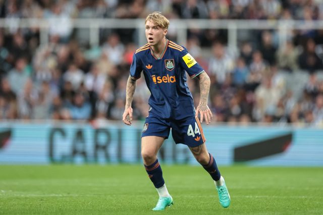 Alfie Harrison of Newcastle Untied during the Pre-season friendly Newcastle United vs Espanyol at St. James's Park, Newcastle, United Kingdom, 8th August 2025

(Photo by Mark Cosgrove/News Images)