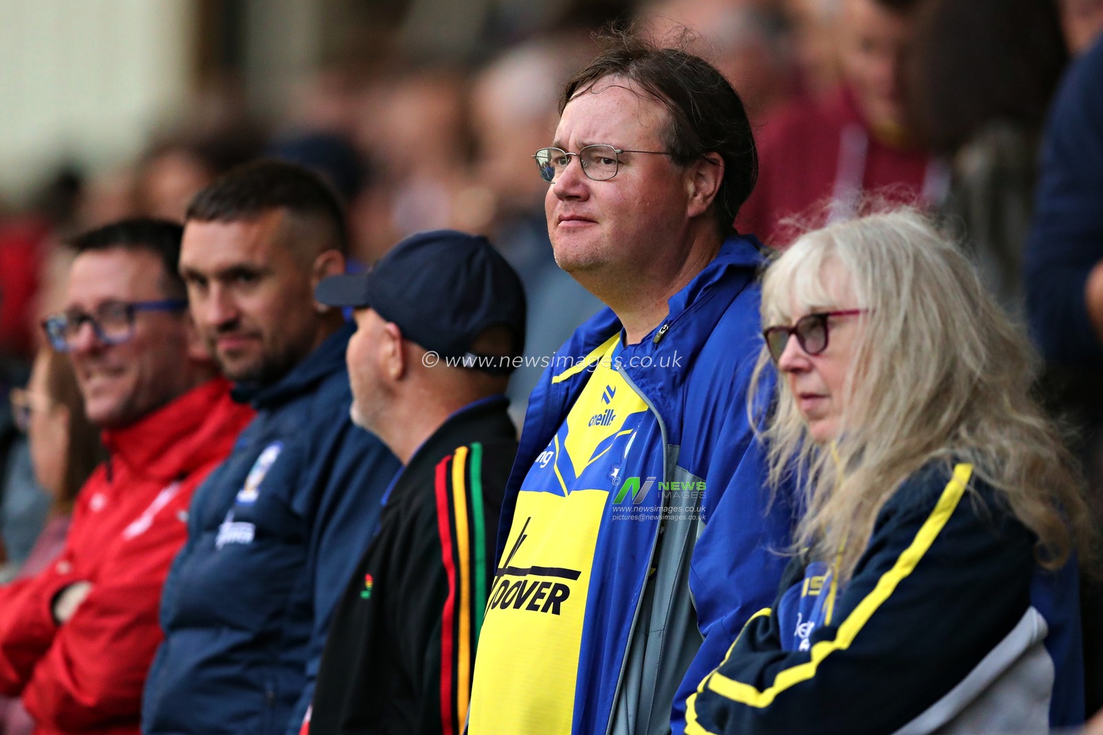 Warrington fans before the Betfred Super League round 17 match Salford Red Devils vs Warrington Wolves at Salford Community Stadium, Eccles, United Kingdom, 4th July 2025(Photo by Sam Eaden/News Images)