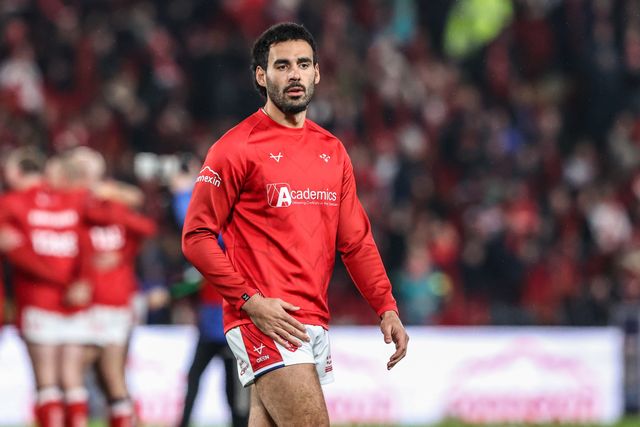 Tyrone May of Hull KR in the pre-game warm up during the World Club Challenge 2026 match Hull KR vs Brisbane Broncos at MKM Stadium, Hull, United Kingdom on 19 February 2026

(Photo by Alfie Cosgrove/News Images)