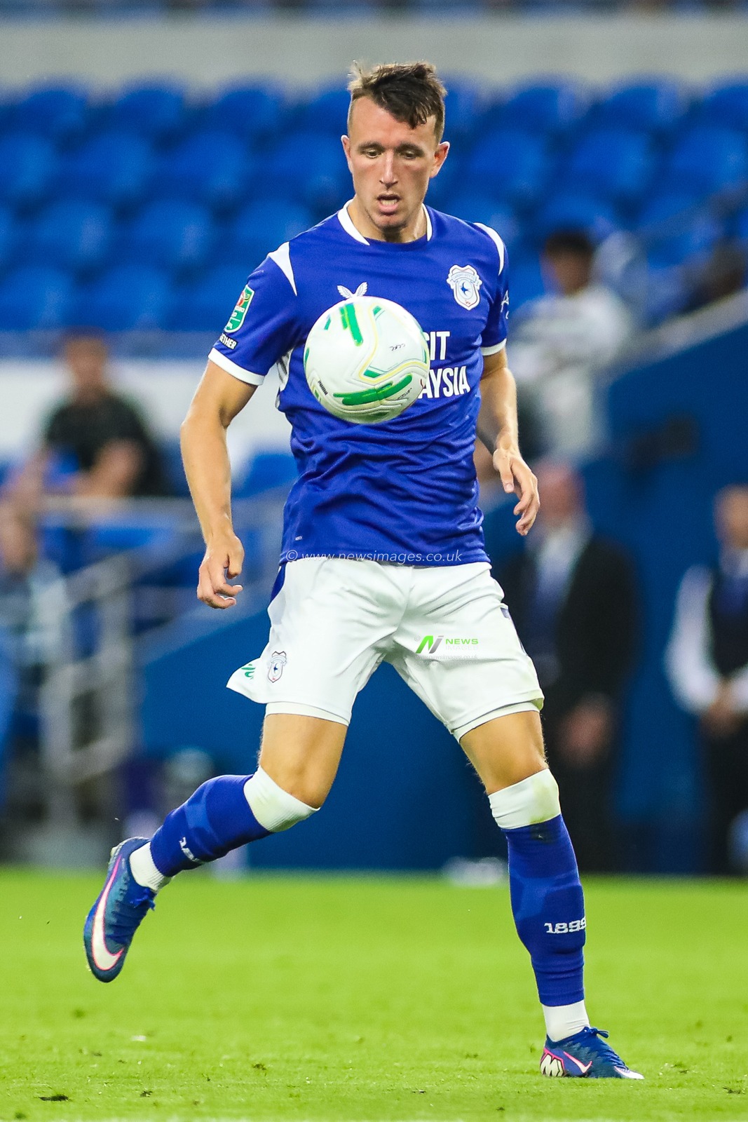 David Turnbull of Cardiff City during the Carabao Cup round 2 match Cardiff City vs Norwich City at Cardiff City Stadium, Cardiff, United Kingdom on 25 August 2026

(Photo by Andrew Lewis/News Images)