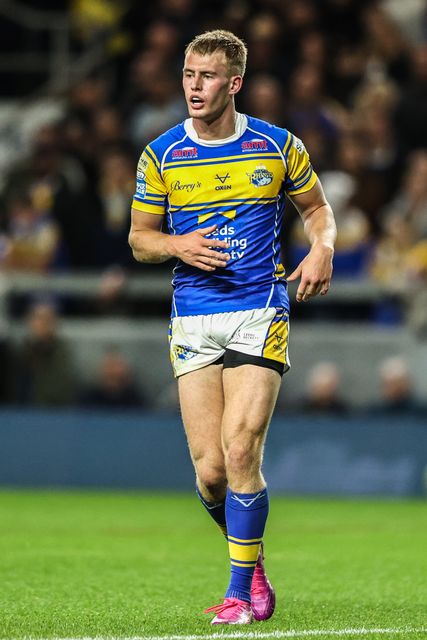 Max Simpson of Leeds Rhinos during the Betfred Super League round 26 match Leeds Rhinos vs Catalans Dragons at Headingley Stadium, Leeds, United Kingdom, 11th September 2025

(Photo by Alfie Cosgrove/News Images)