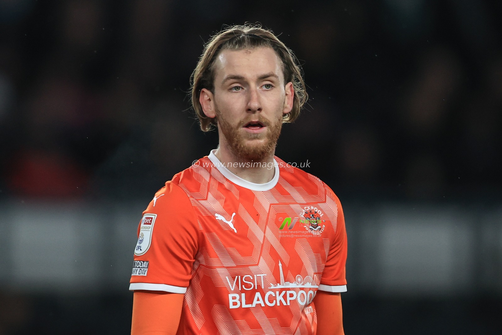 Josh Bowler #11 of Blackpool during the game