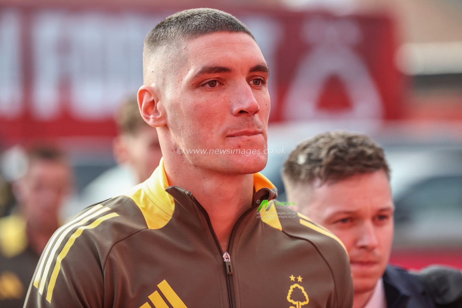 Nikola MilenkoviÄ‡ of Nottingham Forest arrives during the Premier League match Nottingham Forest vs Newcastle United at City Ground, Nottingham, United Kingdom, 10th November 2024

(Photo by Alfie Cosgrove/News Images)