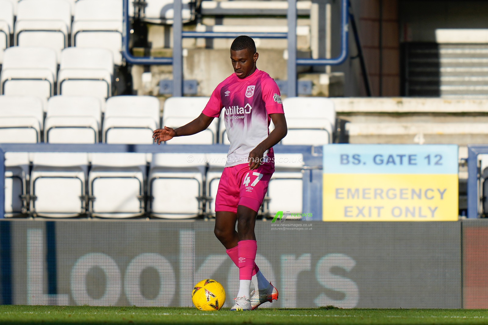 Loick Ayina #47 of Huddersfield Town during the Emirates FA Cup Third Round match Preston North End vs Huddersfield Town at Deepdale, Preston, United Kingdom, 7th January 2023

(Photo by Steve Flynn/News Images)