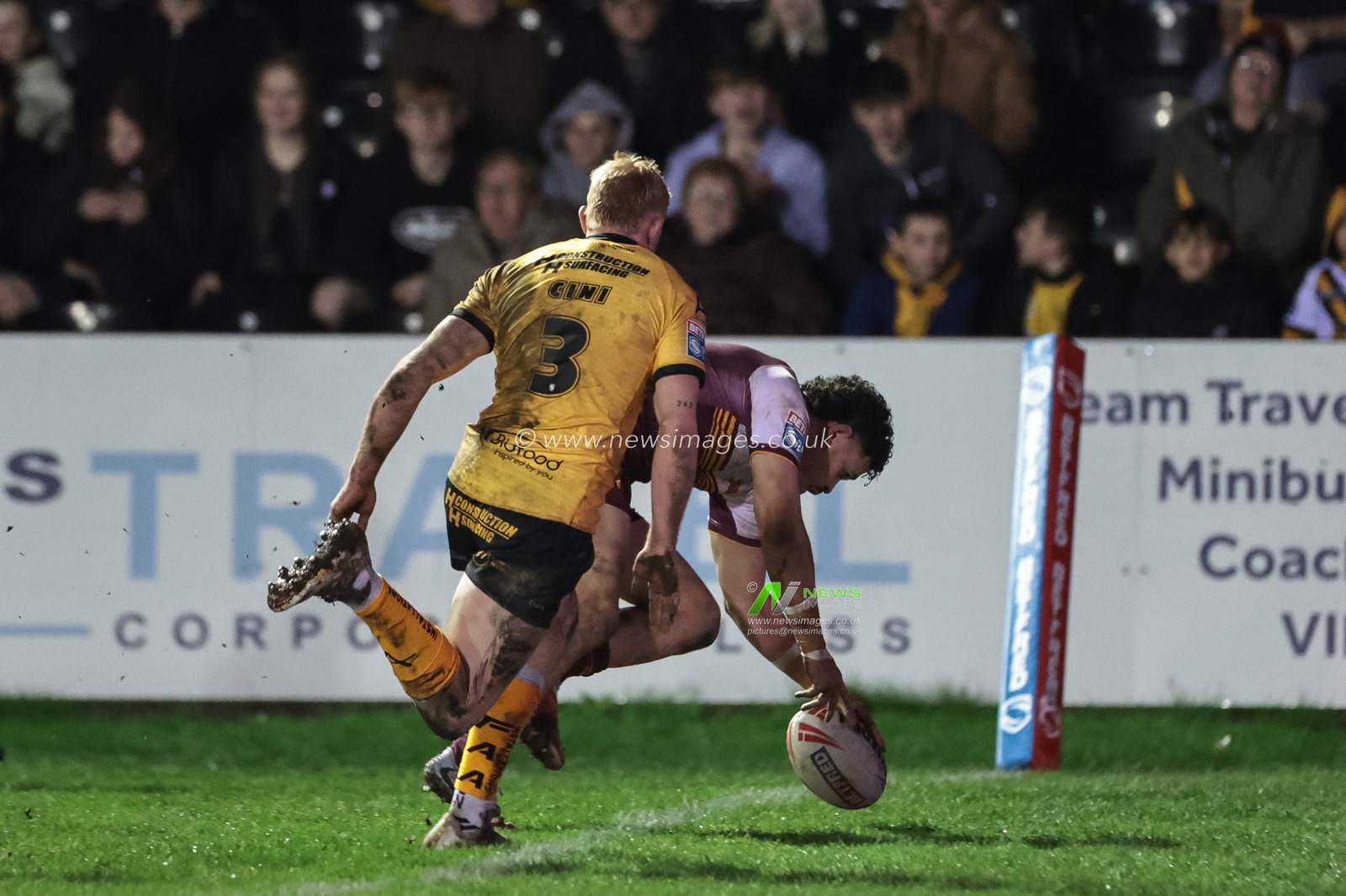 Jacob Gagai of Huddersfield Giants during the Betfred Super League Round 3 match Castleford Tigers vs Huddersfield Giants at OneBore Stadium, Castleford, Untied Kingdom on 27 February 2026

(Photo by Mark Cosgrove/News Images)