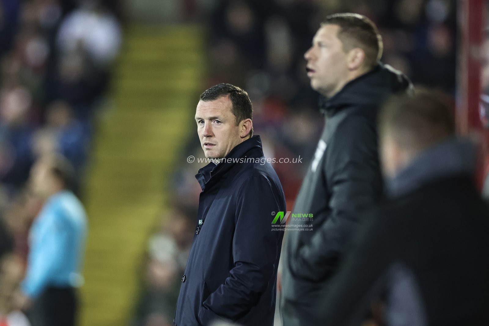 Neill Collins Head coach of Barnsley looks on during the Sky Bet League 1 match Barnsley vs Bolton Wanderers at Oakwell, Barnsley, United Kingdom, 5th March 2024

(Photo by Mark Cosgrove/News Images)