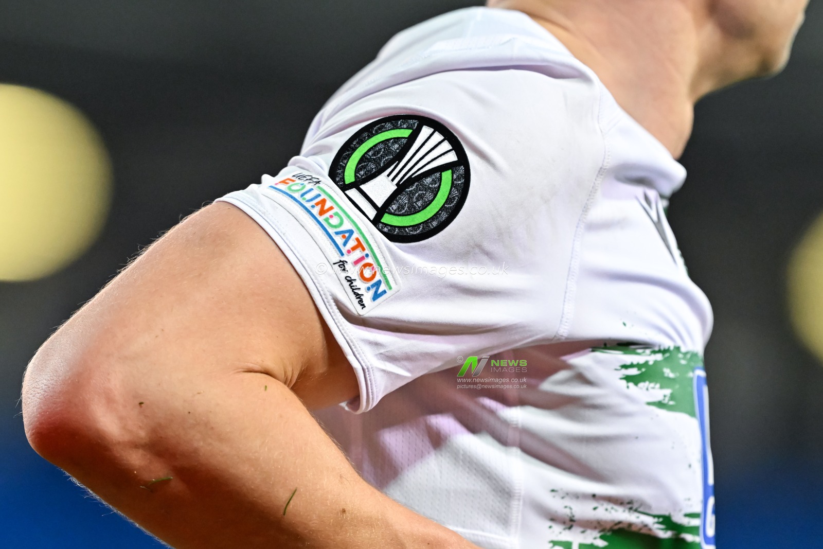 UEFA Conference League sleeve badge during the UEFA Conference League match The New Saints vs Astana at New Meadow, Shrewsbury, United Kingdom, 24th October 2024

(Photo by Cody Froggatt/News Images)
