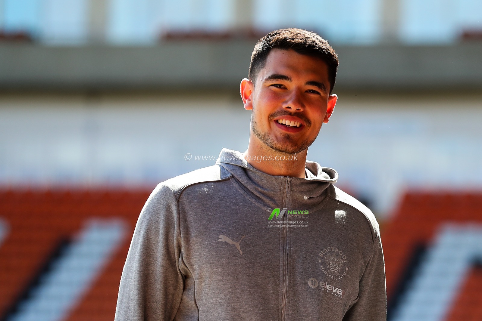 Elkan Baggott of Blackpool arrives ahead of the Sky Bet League 1 match Blackpool vs Bristol Rovers at Bloomfield Road, Blackpool, United Kingdom, 3rd May 2025

(Photo by Gareth Evans/News Images)