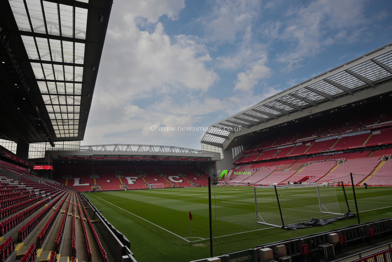 A general view of Anfield, home of Liverpool before the Premier League match Liverpool vs Nottingham Forest at Anfield, Liverpool, United Kingdom, 22nd April 2023

(Photo by Steve Flynn/News Images)