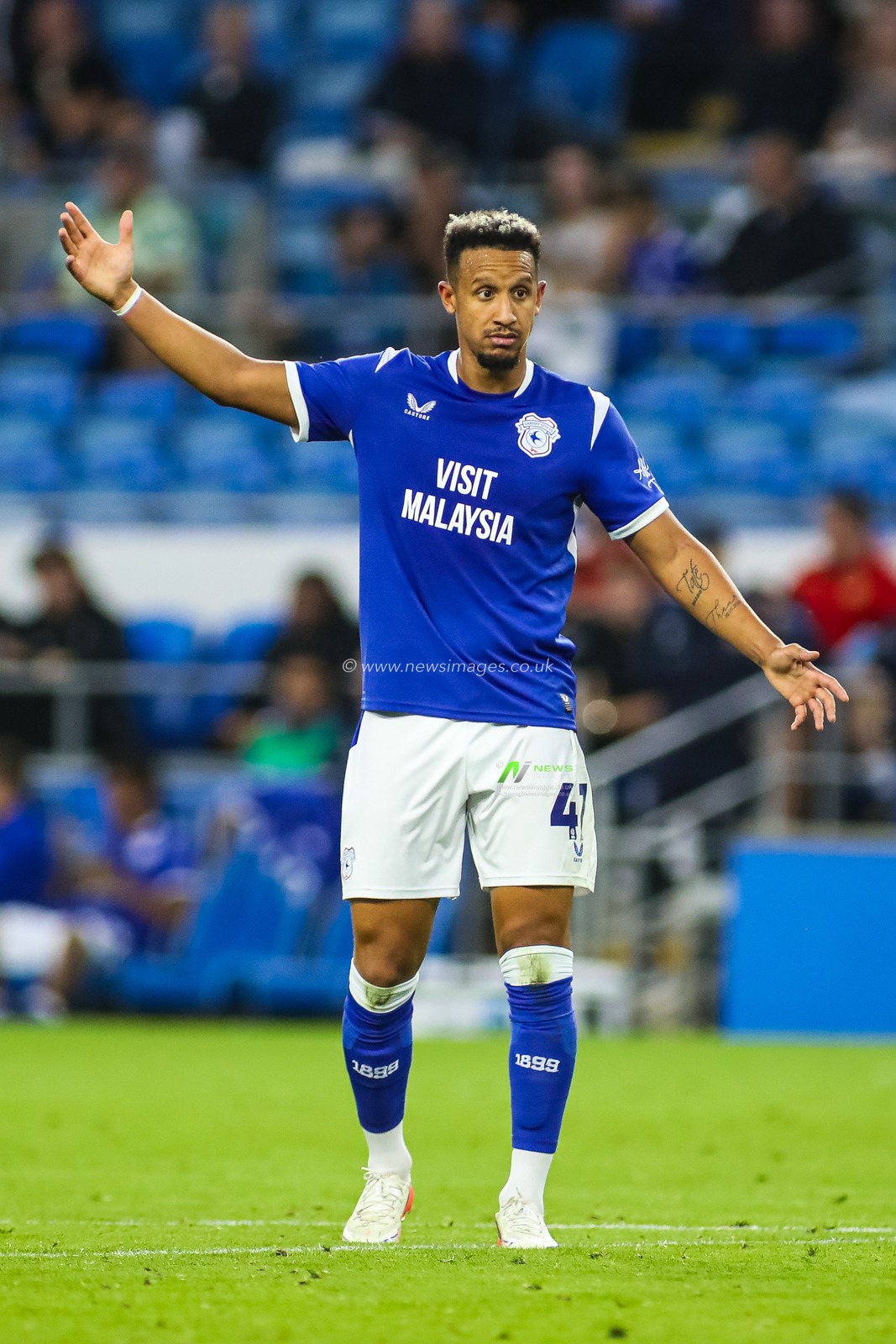 Callum Robinson of Cardiff City during the Carabao Cup round 2 match Cardiff City vs Norwich City at Cardiff City Stadium, Cardiff, United Kingdom on 25 August 2026

(Photo by Andrew Lewis/News Images)