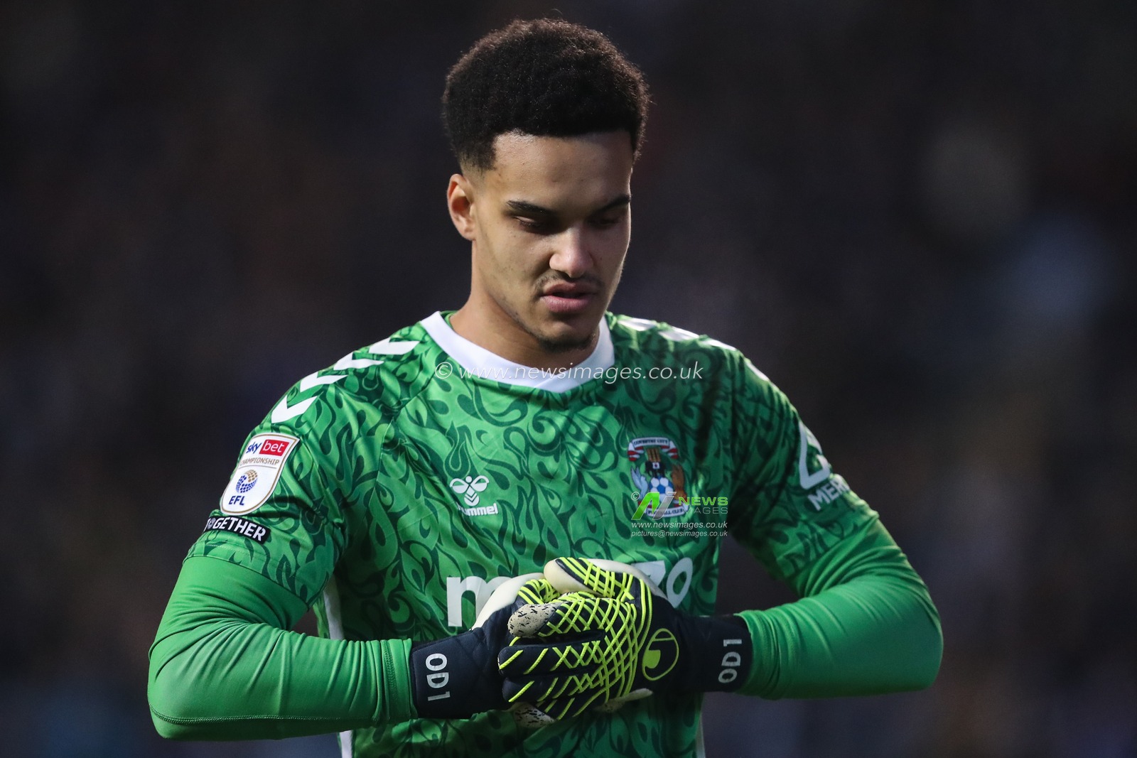 Oliver Dovin of Coventry City during the Sky Bet Championship match Coventry City vs Leeds United at Coventry Building Society Arena, Coventry, United Kingdom, 5th February 2025

(Photo by Gareth Evans/News Images)