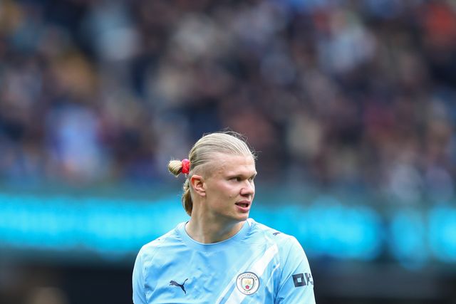 Erling Haland of Manchester City during the Premier League match Manchester City vs Brentford at The City in the Community Etihad Stadium, Manchester, United Kingdom on 09 May 2026

(Photo by Jorge Horsted/News Images)