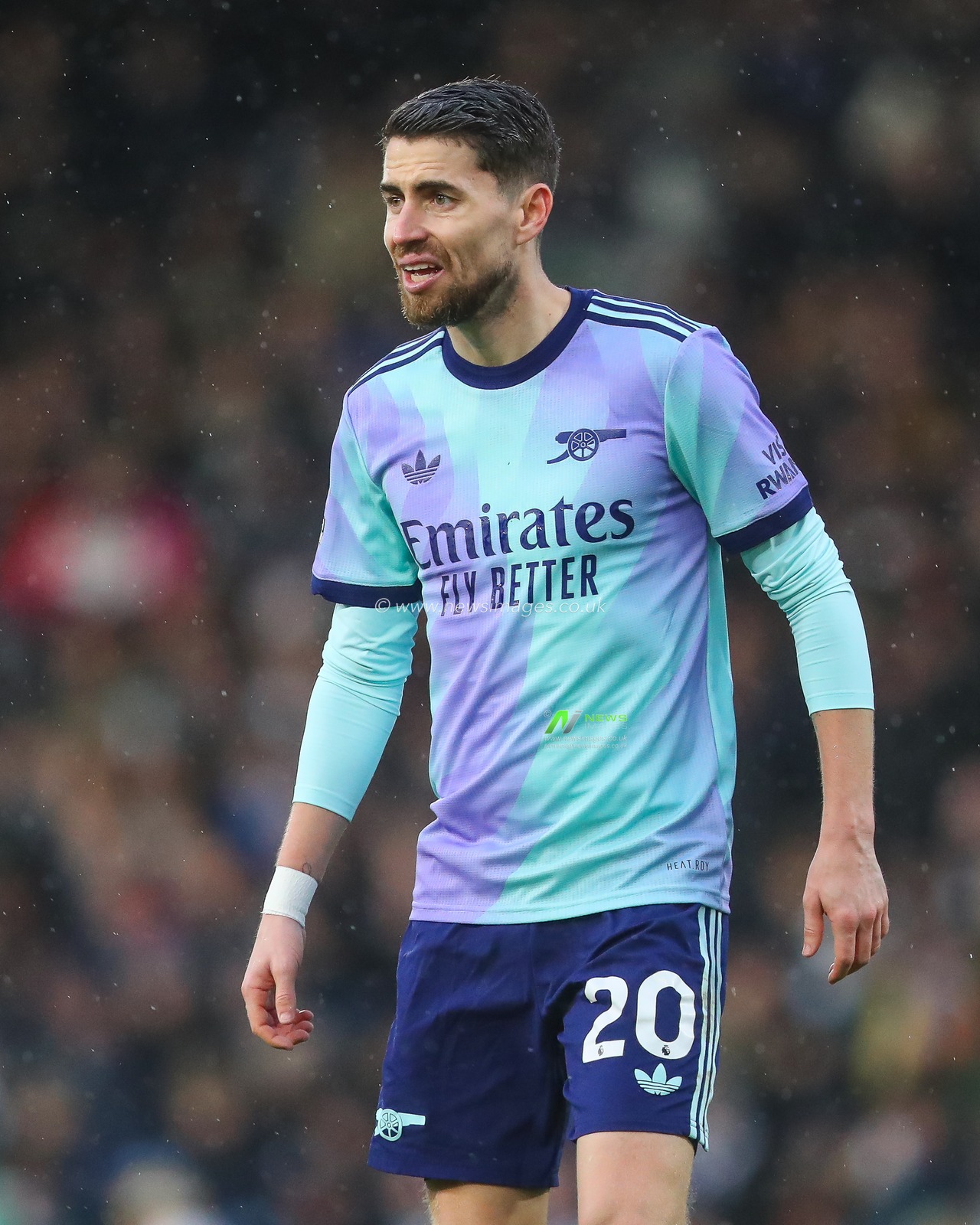 Jorginho of Arsenal during the Premier League match Fulham vs Arsenal at Craven Cottage, London, United Kingdom, 8th December 2024

(Photo by Gareth Evans/News Images)