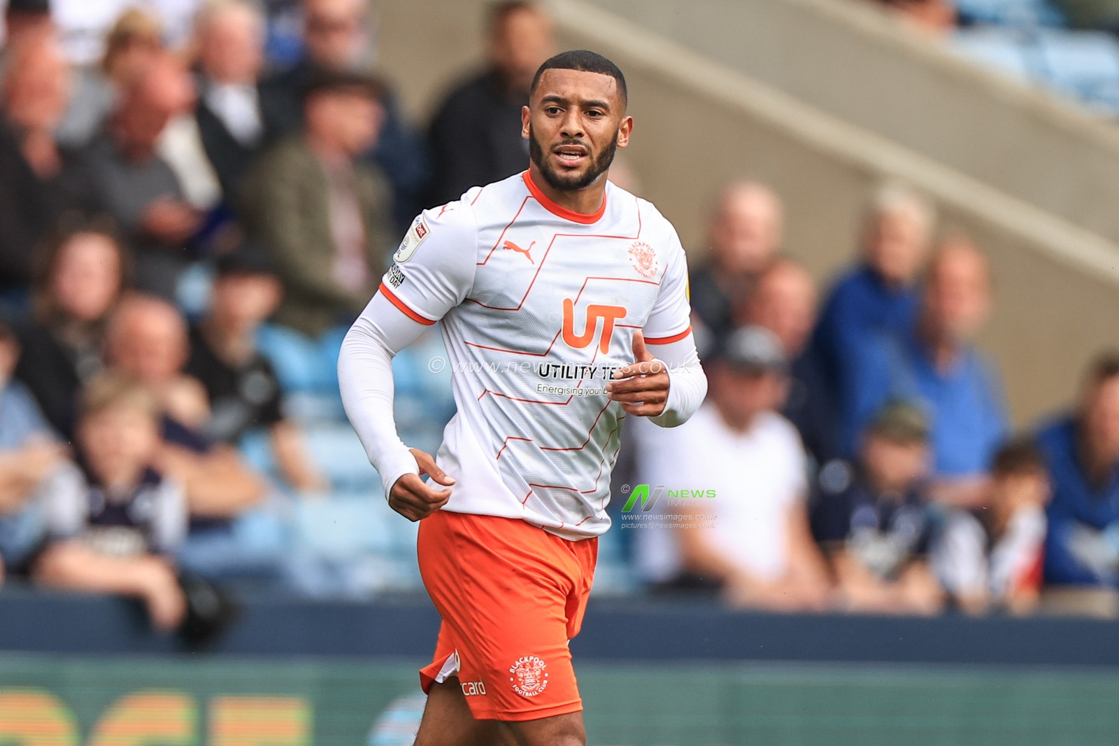 Keshi Anderson #10 of Blackpool during the game