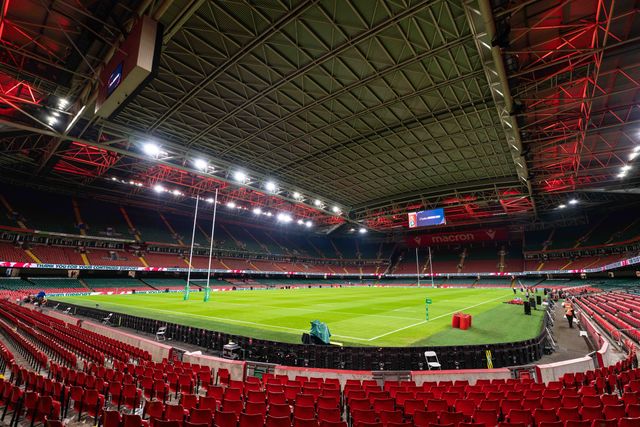 General view of the Principality Stadium ahead of the Quilter Nations Series 2025 match Wales vs Japan at Principality Stadium, Cardiff, United Kingdom, 15th November 2025

(Photo by Andrew Lewis/News Images)

*** GER AUT SUI OUT ***
