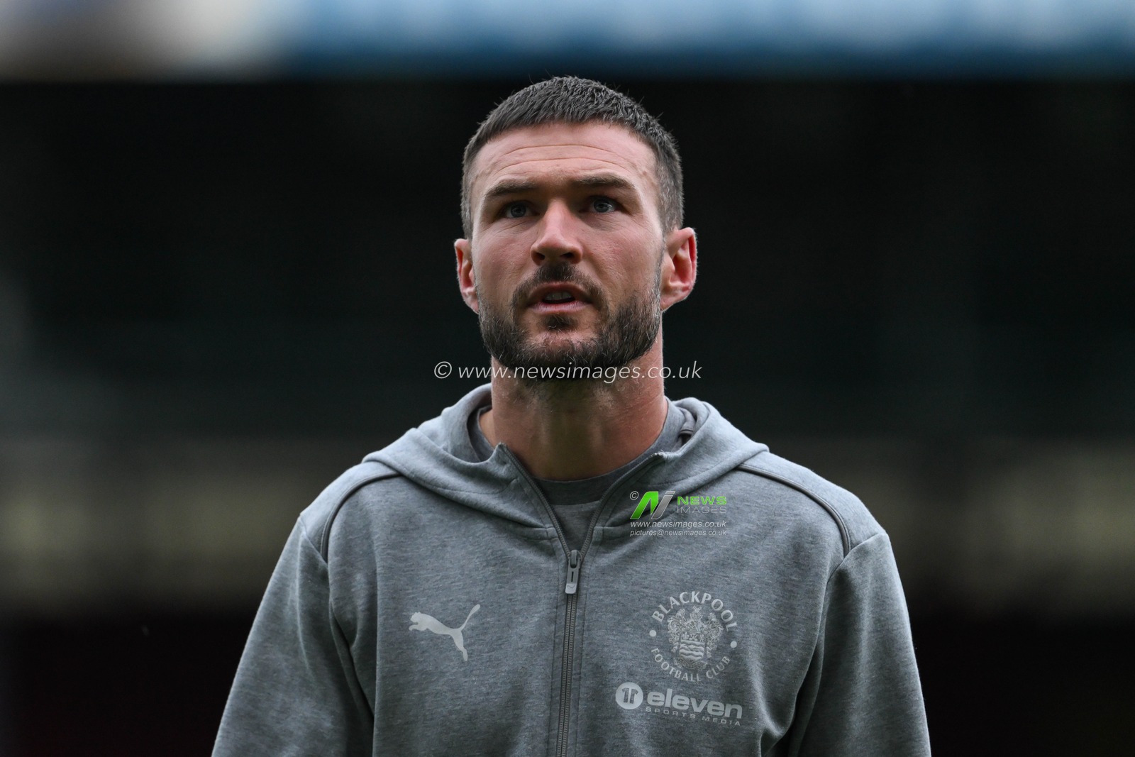Richard O'Donnell of Blackpool arrives ahead of the Carabao Cup match Blackburn Rovers vs Blackpool at Ewood Park, Blackburn, United Kingdom, 27th August 2024

(Photo by Craig Thomas/News Images)