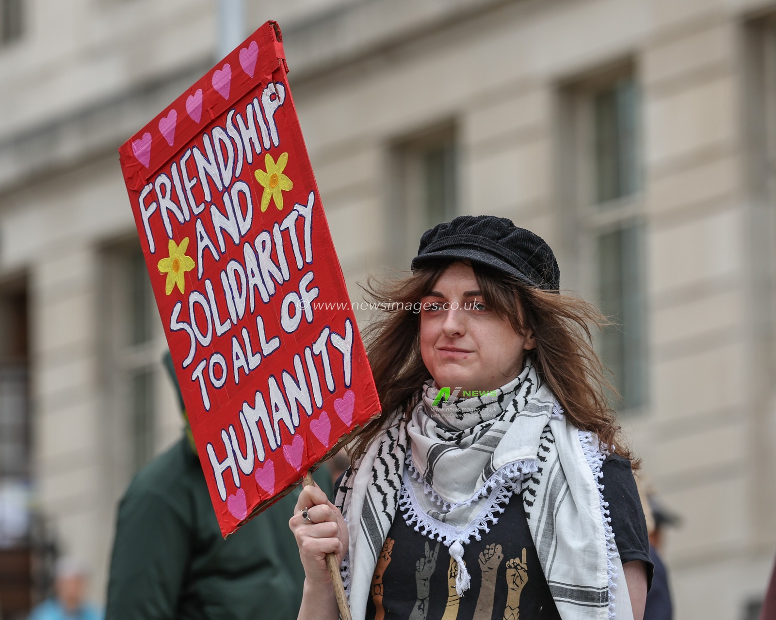 Anti-racism protestors arrive during an anti-racism protest, Barnsley, United Kingdom, 8th August 2024