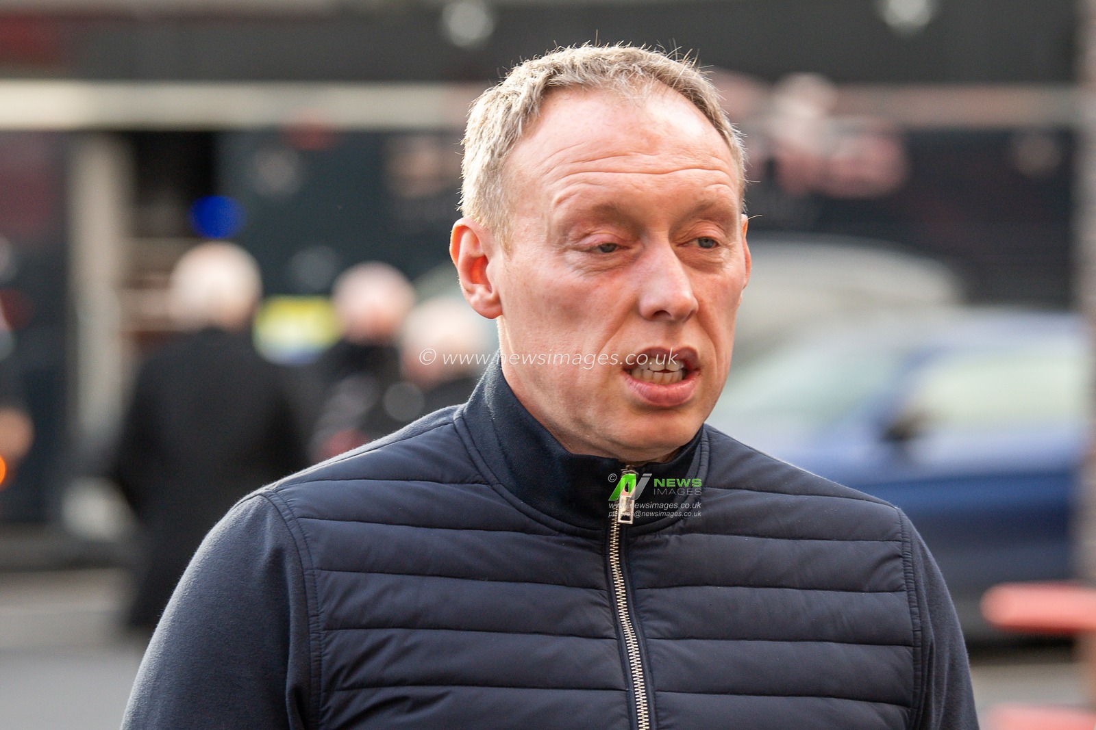 Steve Cooper manager of Nottingham Forest arrives at The City Ground