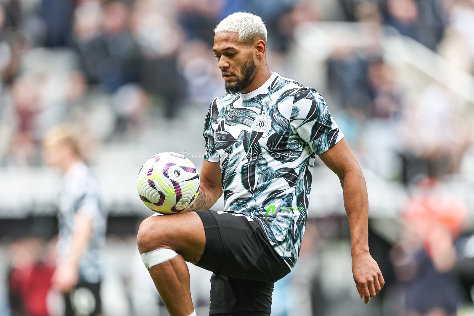 Joelinton of Newcastle United controls the ball during the Premier League match Newcastle United vs Manchester City at St. James's Park, Newcastle, United Kingdom, 28th September 2024

(Photo by Mark Cosgrove/News Images)