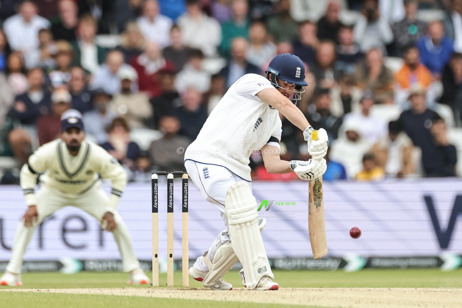 Ben Duckett of England hits a four (4) during the 1st Rothesay Test Match Day 5 England vs India at Headingley Cricket Ground, Leeds, United Kingdom, 24th June 2025

(Photo by Mark Cosgrove/News Images)