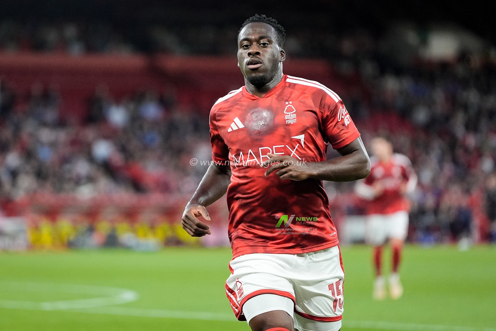 Arnaud Kalimuendo of Nottingham Forest during the Carabao Cup round 2 match Nottingham Forest vs Leeds Rhinos at City Ground, Nottingham, United Kingdom on 25 August 2026

(Photo by Maynard Manyowa/News Images)
