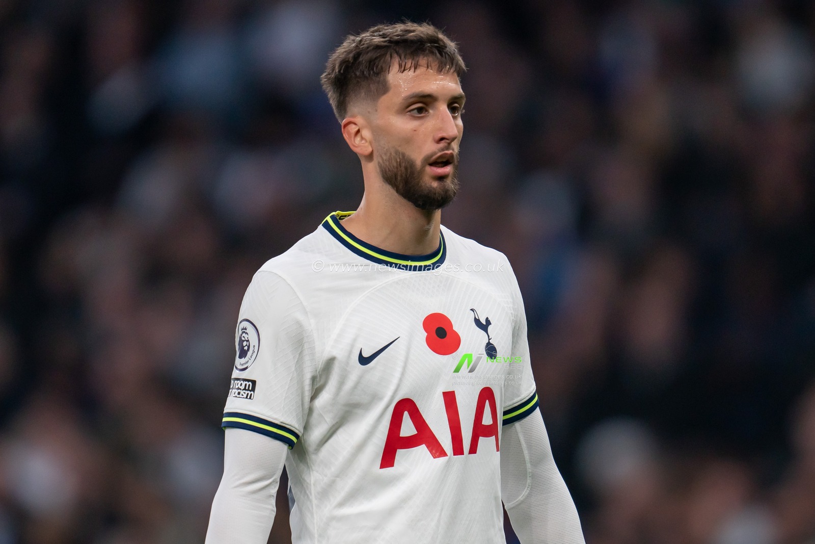 Rodrigo Bentancur #30 of Tottenham Hotspur during the Premier League match Tottenham Hotspur vs Leeds United at Tottenham Hotspur Stadium, London, United Kingdom, 12th November 2022

(Photo by Richard Washbrooke/News Images)