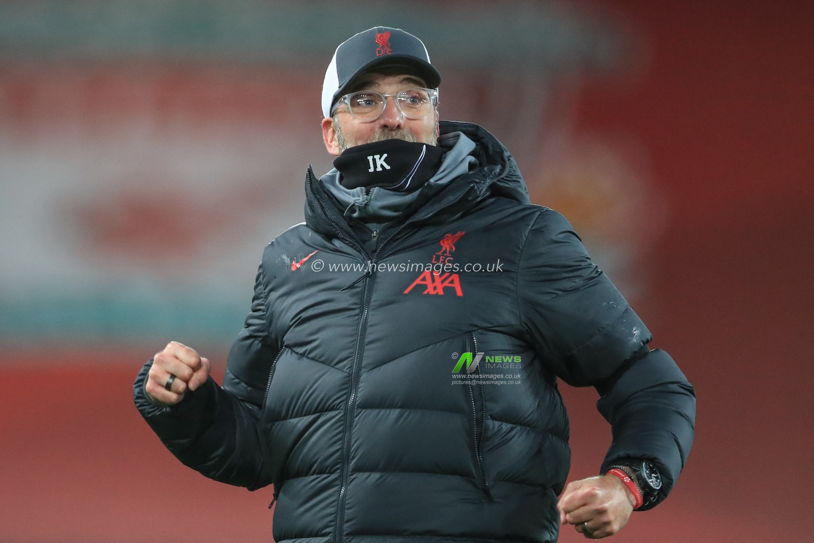 JÃ¼rgen Klopp manager of Liverpool celebrates Liverpools 2-1 win