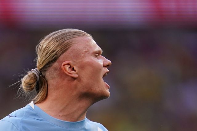 Erling Haaland of Manchester City during the Emirates FA Cup Semi-Final match Manchester City vs Southampton at Wembley Stadium, London, United Kingdom on 25 April 2026

(Photo by Harvey Murphy/News Images)