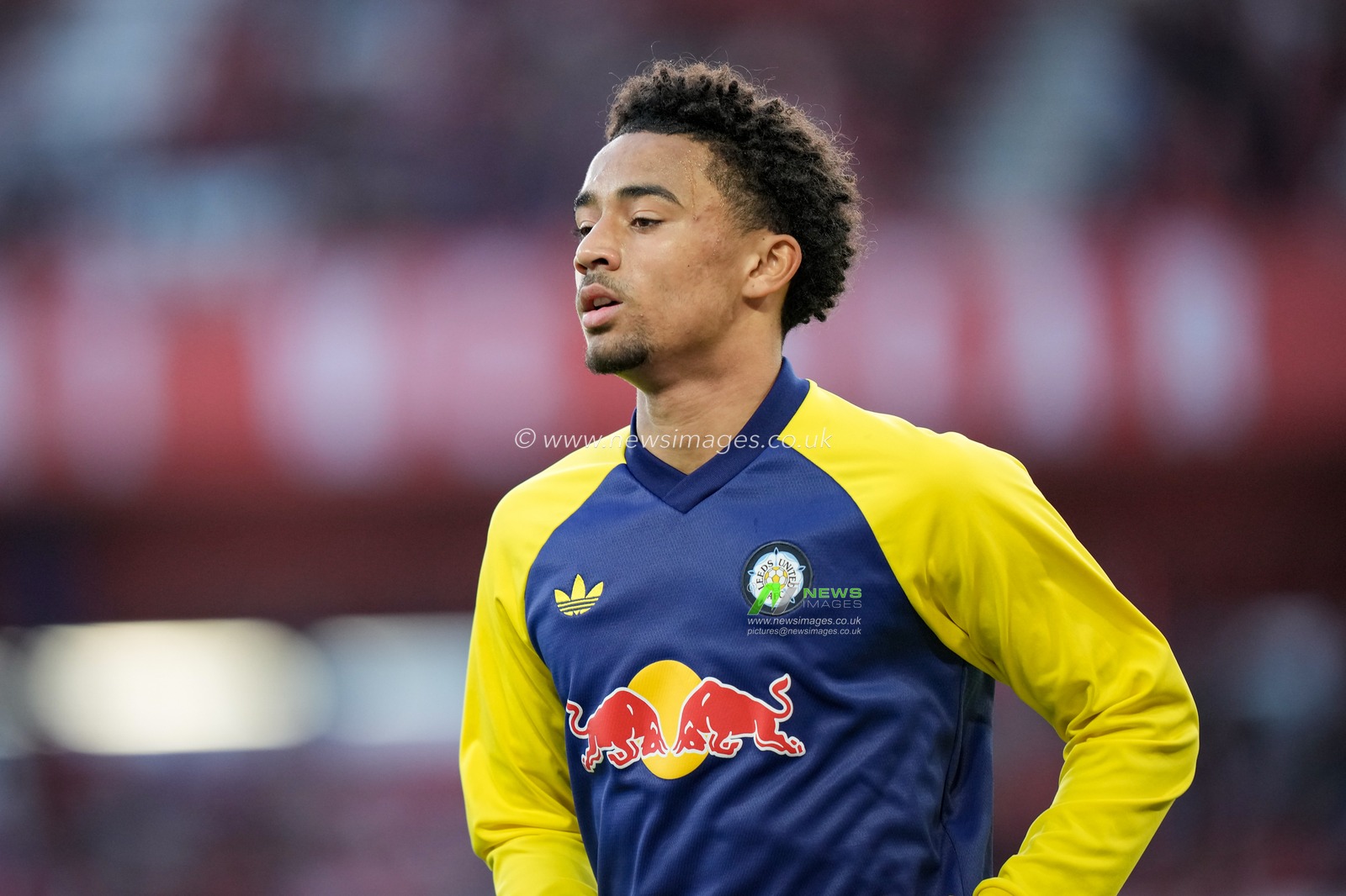 Jayden Lienou of Leeds United in the pregame warmup session  during the Carabao Cup round 2 match Nottingham Forest vs Leeds Rhinos at City Ground, Nottingham, United Kingdom on 25 August 2026

(Photo by Maynard Manyowa/News Images)