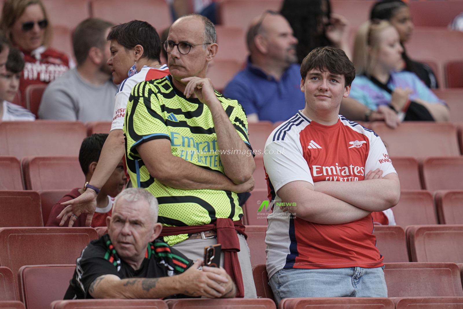 Arsenal fans ahead of the Pre-season friendly match Arsenal vs Villarreal at Emirates Stadium, London, United Kingdom, 6th August 2025

(Photo by Harvey Murphy/News Images)