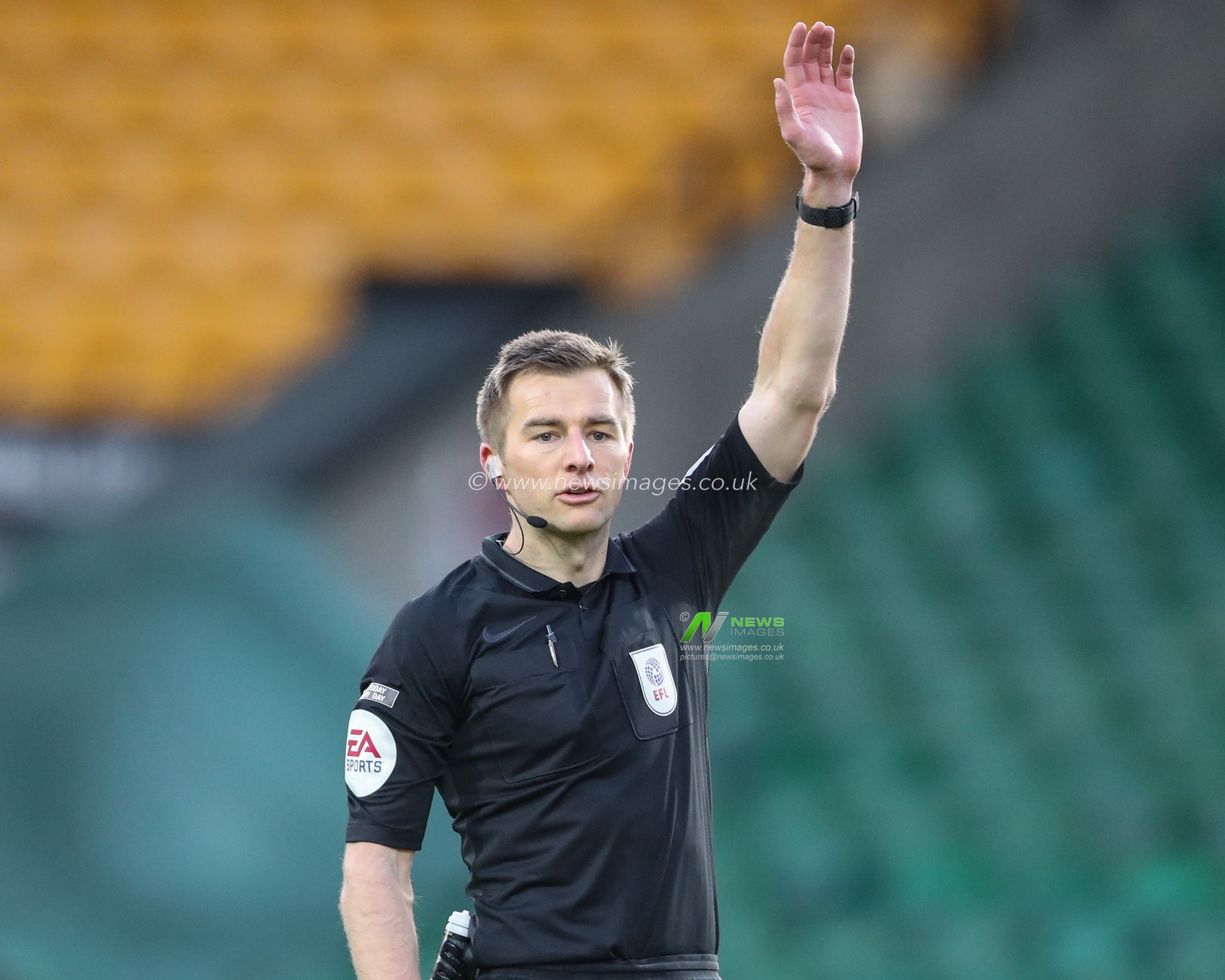 referee Michael Sailsbury during the game