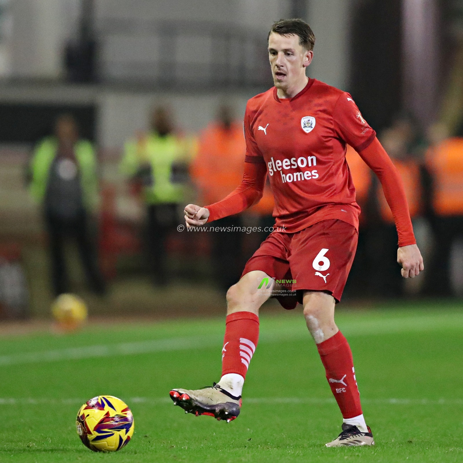during the Sky Bet League 1 match Barnsley vs Reading at Oakwell, Barnsley, United Kingdom, 26th November 2024

(Photo by Sam Eaden/News Images)Barnsley's Mael De Gevigney during the Sky Bet League 1 match Barnsley vs Reading at Oakwell, Barnsley, United Kingdom, 26th November 2024

(Photo by Sam Eaden/News Images)