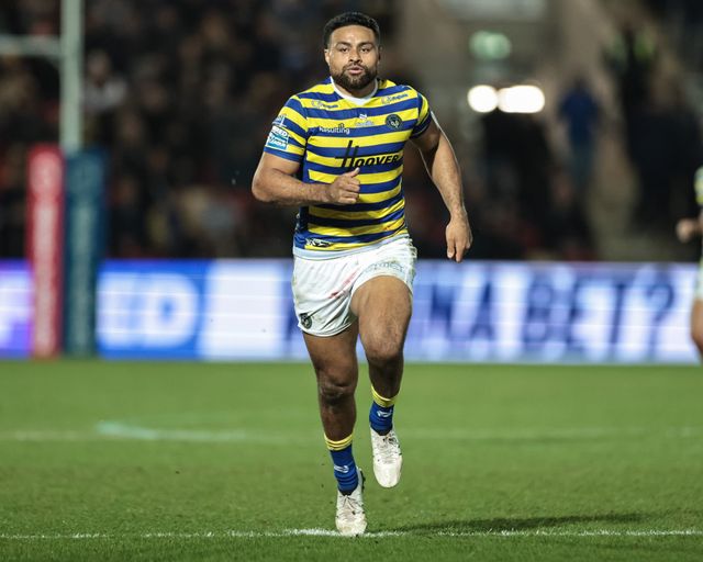 Toafofoa Sipley of Warrington Wolves during the Betfred Super League Round 4 match York Knights vs Warrington Wolves at LNER Community Stadium, York, United Kingdom on 06 March 2026

(Photo by Mark Cosgrove/News Images)