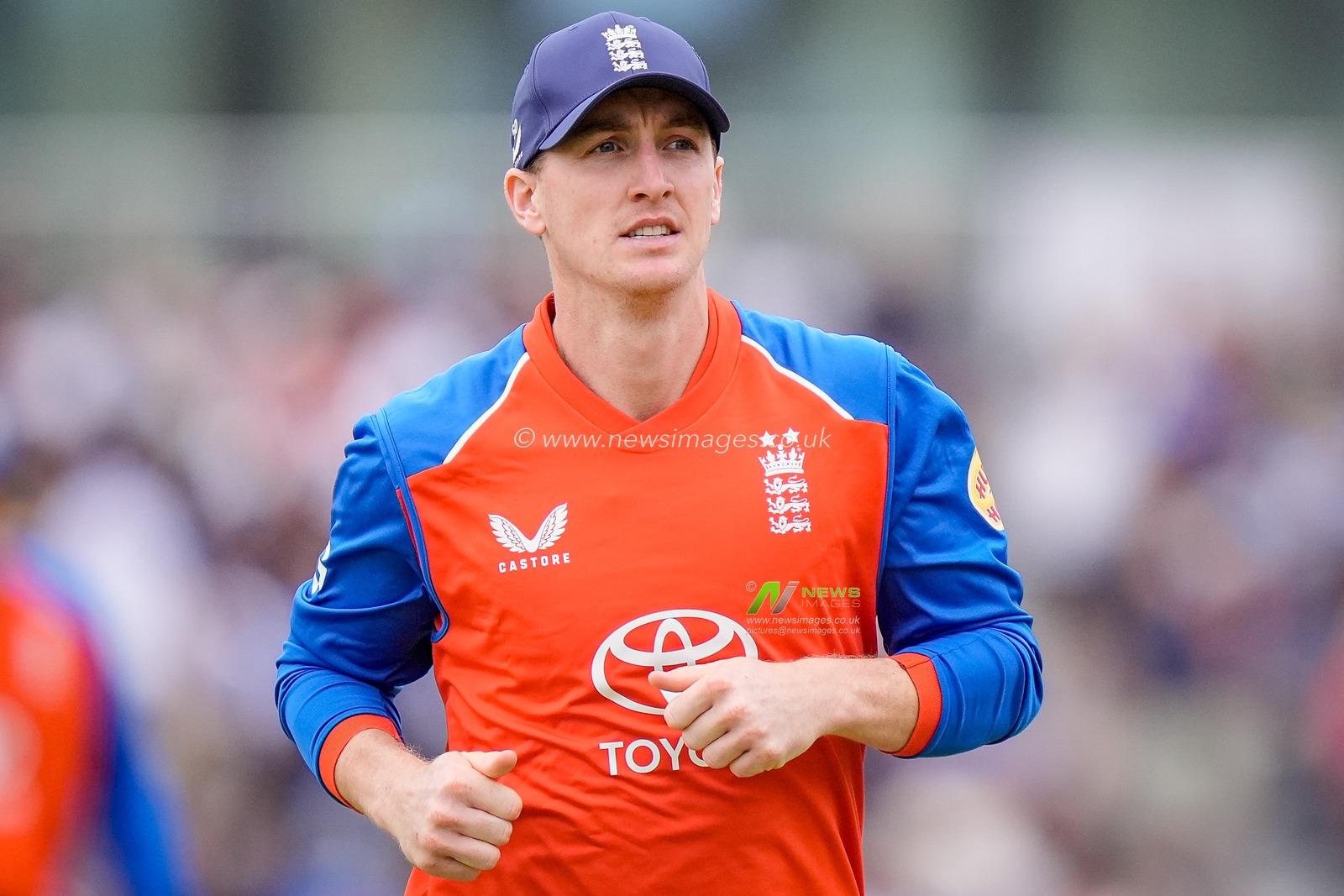 England captain Harry Brook during the Second Vitality T20 International match England vs India at Old Trafford, Manchester, United Kingdom on 04 July 2026

(Photo by Maynard Manyowa/News Images)