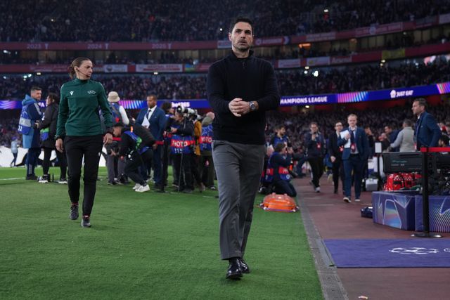 Mikel Arteta manager of Arsenal during the UEFA Champions League Quarter Finals match Arsenal vs Sporting CP at Arsenal stadium, London, United Kingdom on 15 April 2026

(Photo by Harvey Murphy/News Images)