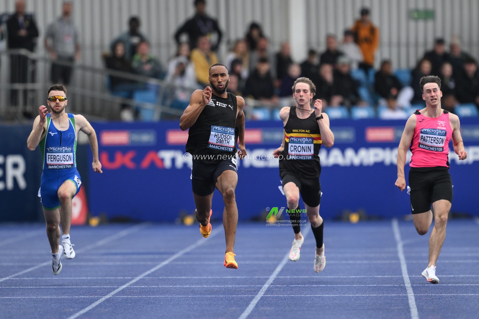 Matthew Hudson-Smith wins the third heat of the mens 200m during the Microplus UK Athletics Championships Day 2 at Manchester Regional Arena, Manchester, United Kingdom, 30th June 2024

(Photo by Craig Thomas/News Images)