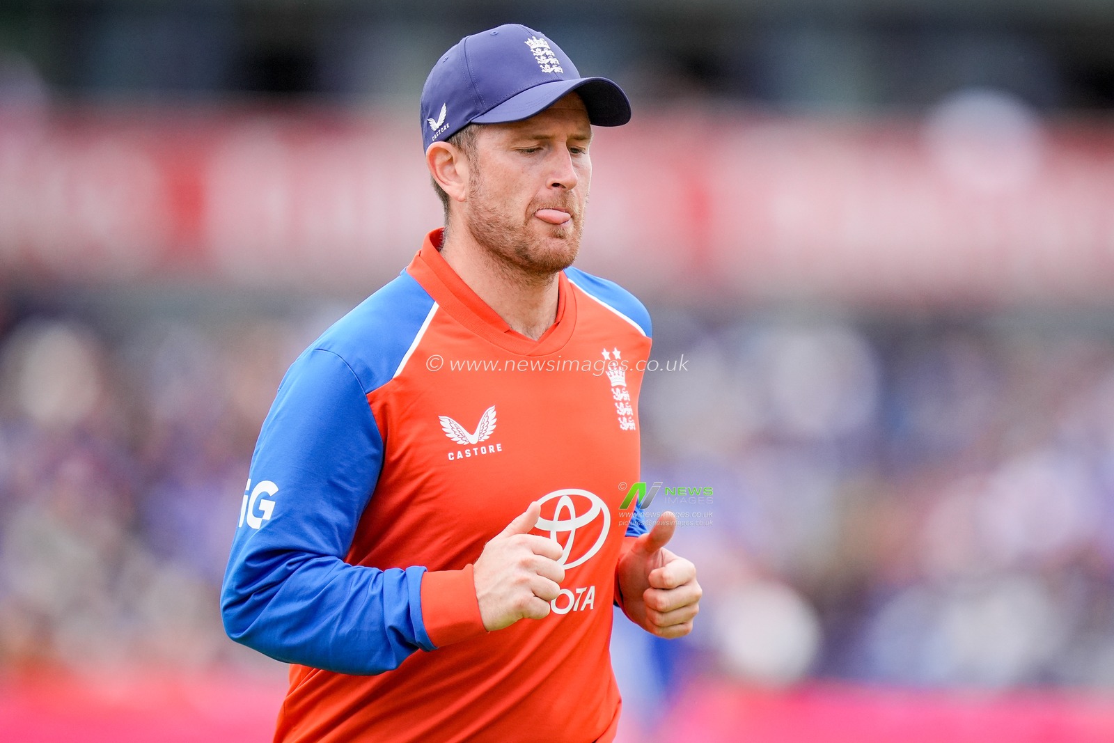 Liam Dawson of England during the Second Vitality T20 International match England vs India at Old Trafford, Manchester, United Kingdom on 04 July 2026

(Photo by Maynard Manyowa/News Images)